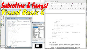 Subrotine dan fungsi pada Visual Basic 6⁉