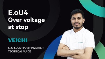 How to Troubleshoot Fault Code E.oU4 for SI23 Solar Pump Inverter Over Voltage at Stop