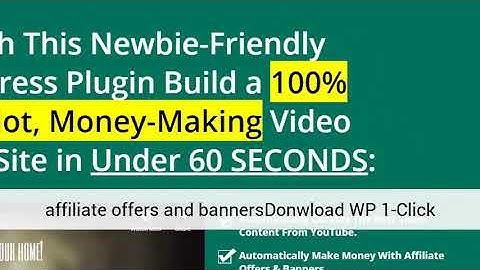 WP 1 Click Video Site Builder Review – Create Video Sites in 60 seconds