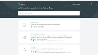 Getting Support In Actimo