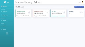 aplikasi kas perusahaan berbasis web php