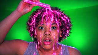 500 GLOW STICK LIQUID IN MY HAIR OMG 