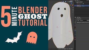 Blender Quick Tutorial - Animate a Ghost - No Keyboard Shortcuts