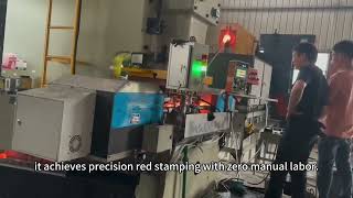 Automatic Lock Nut Hot Forging Production Line | Red Stamping Machine #shorts