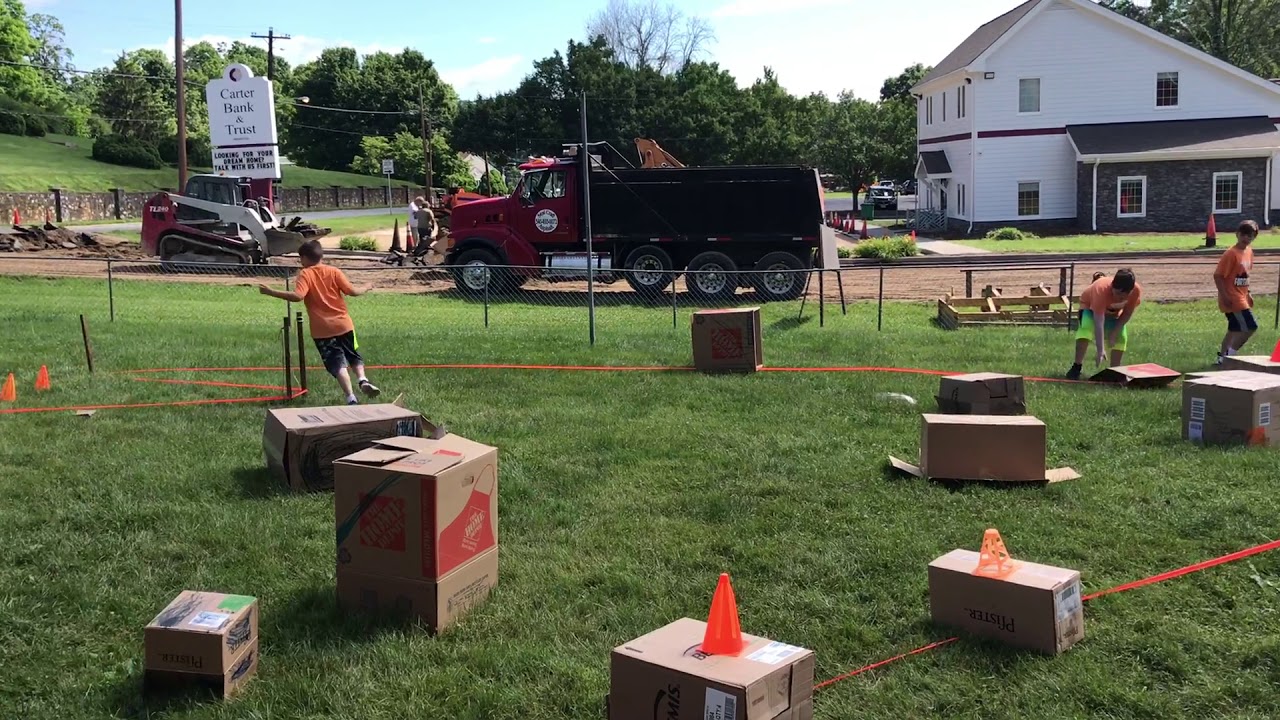 Moving Box Obstacle Course For Cub Scouts