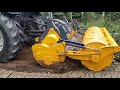 Forestry mulcher MeriCrusher MJHS-240 STX + sizing screen in land clearing and subsoiling