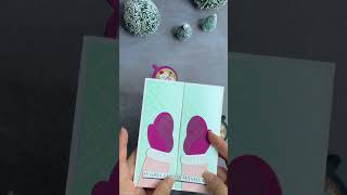 Spellbinders Slide Latte Gate fold card Reel