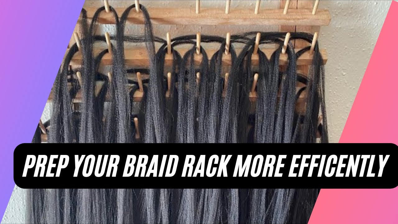 Braid Bestie Hair Organizing Rack, Work Smarter, Not Harder! Load this bad  baby up with hair for the day, and WORK! 6 Figure Braider Status 🤑  Twistedprettyhaircare.com