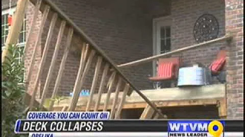 WOOD DECK COLLAPSE - Chicago area Deck & Porch Safety Inspection Service - Frank Lamphere.