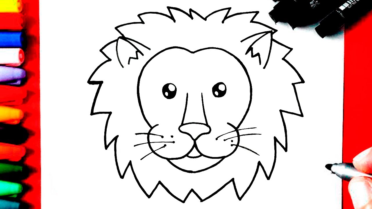 COMMENT DESSINER LION - YouTube
