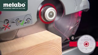 Video: METABO PÍLOVÝ LIST „PRECISION CUT WOOD - PROFESSIONAL“, 254X30, Z48 WZ 5° NEG. (628221000)