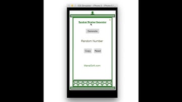 Random Number Generator iOS app by ManalSoft