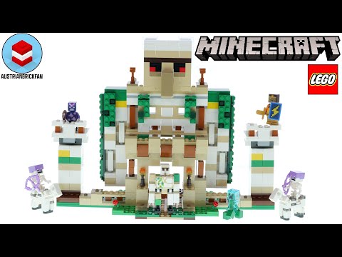 LEGO Minecraft 21250 The Iron Golem Fortress - LEGO Speed Build Review 