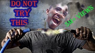 I touched a LIVE WIRE of Electricity - Do no try this !!