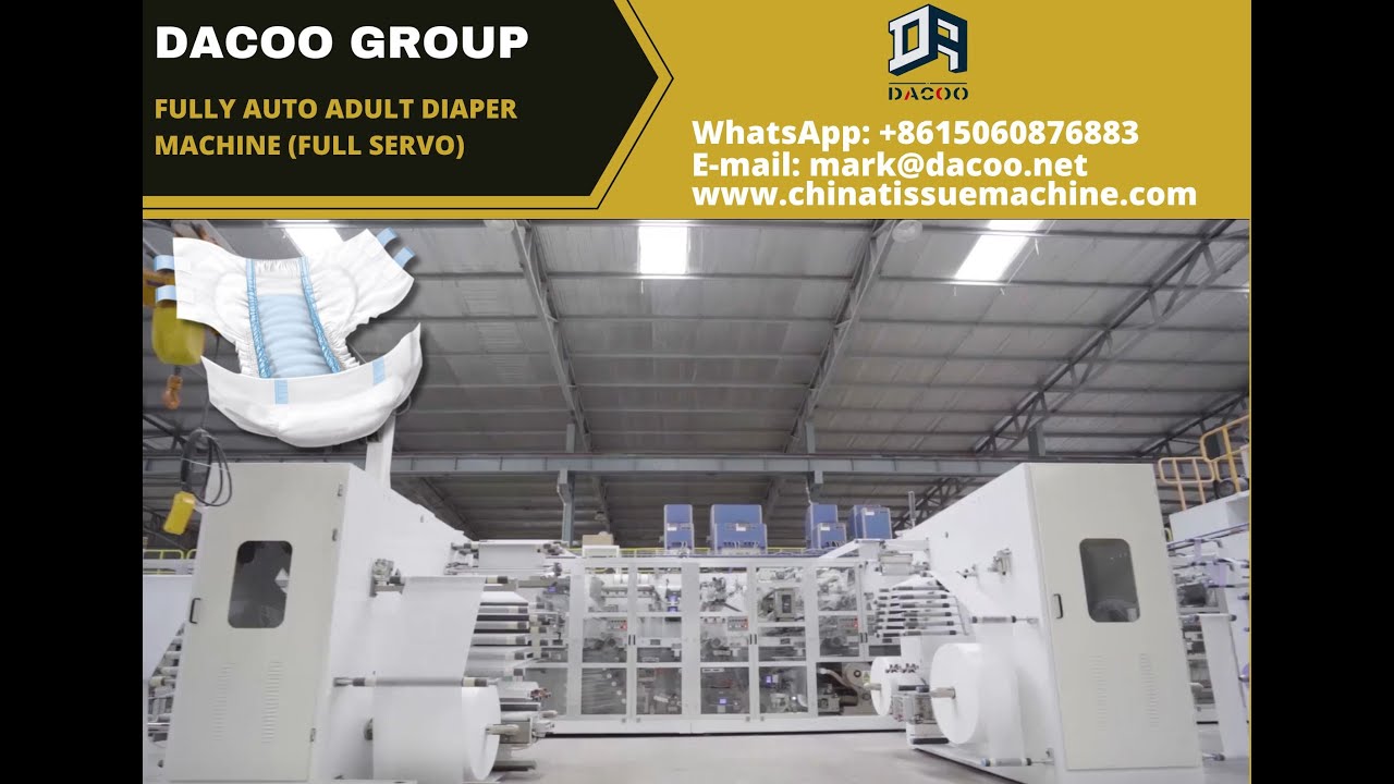 Adult Diaper Making Machines - YouTube