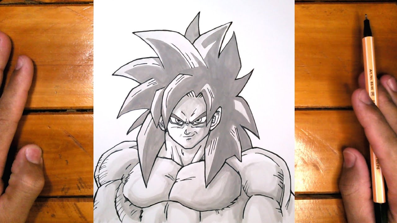 Como desenhar GOKU SSJ4 (Dragon Ball GT) #GOKU #dragonballz #SUPER #D