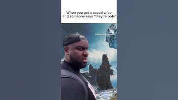Me getting a squad wipe and someone says "Theyre bots" #apexlegends #gamingcommunity #comedyshort