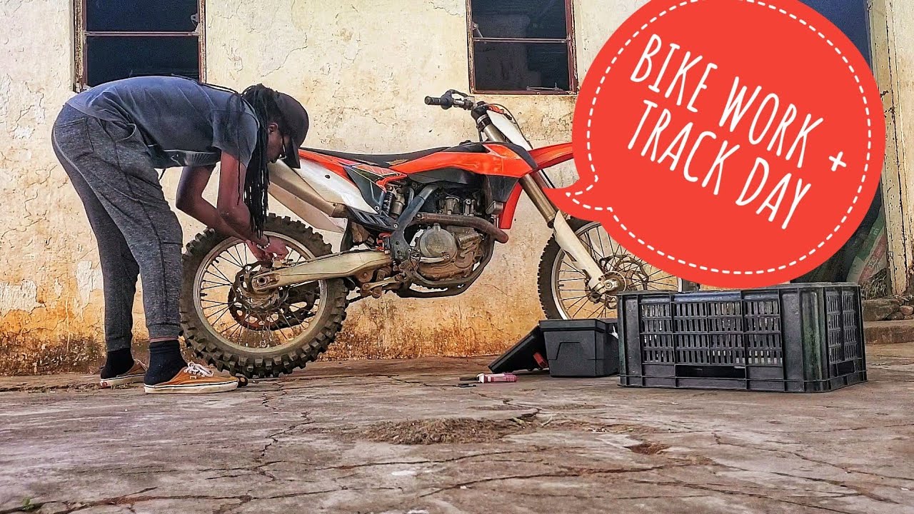 A Little Bike Work and Fun On The Backyard Flat Track!!