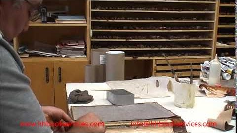 Ledger Restoration Part 12 21 Rebacking Spine with Suede