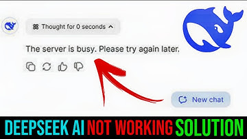 Deepseek Ai "The Server Is Busy" Problem Solution✅ || Deepseek Ai Not Working Fix 2025