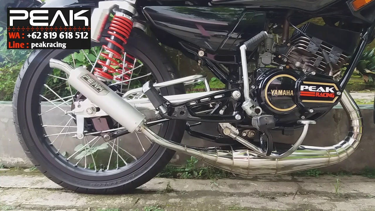 Knalpot Racing Peak Untuk Rx King Model Ninja Chrome Las Cacing Youtube