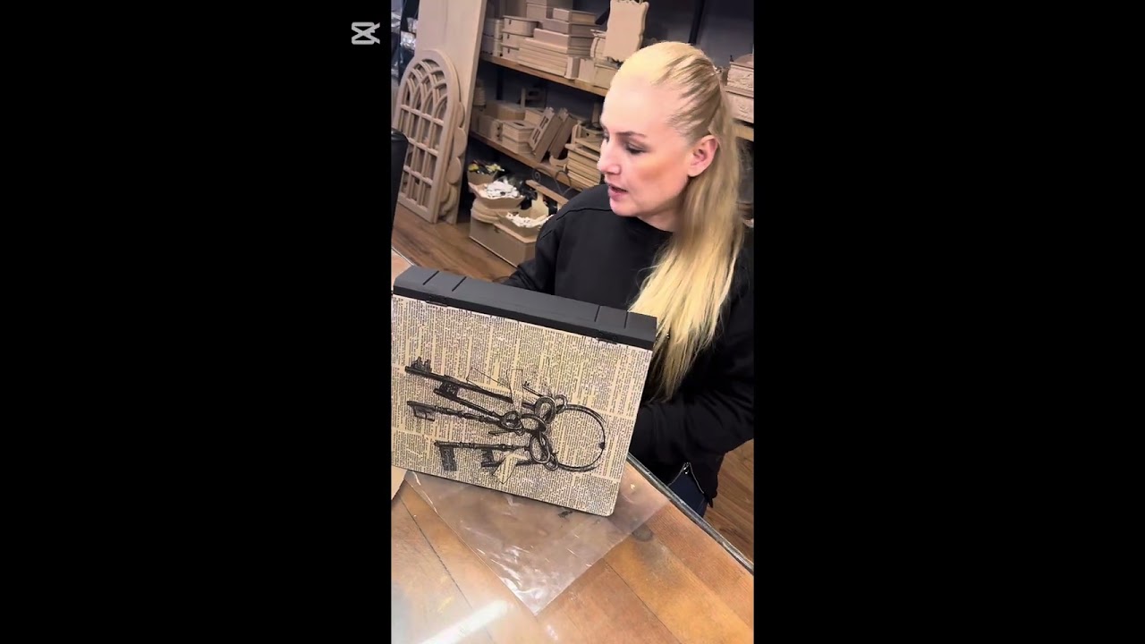 Ahşap kitap kutu boyama 