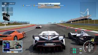 Let's Play Project Cars 2 with a Lamborghini Veneno at Circuit of The Americas GP in [4K.]