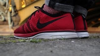 nike flyknit trainer university red