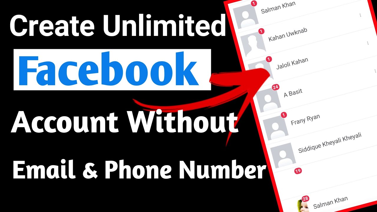 how to create facebook account with phone number