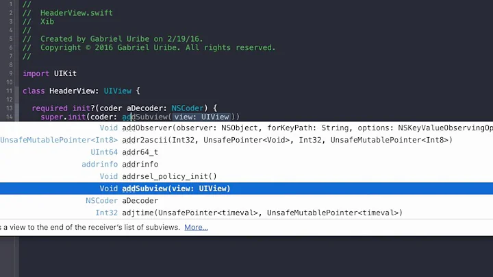 Using Xib/Nib views in Storyboard/Interface Builder (Swift) - iOS Development