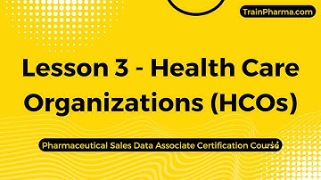Lesson 3 - Health Care Organizations (HCOs)