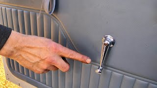 Morris Minor Level 3: Lubricating the window winder mechanism on a Morris Minor