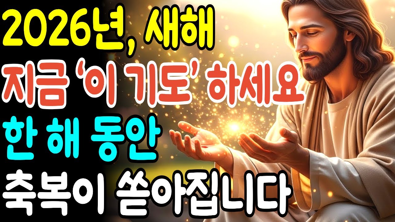 2026년 새해 지금 ‘이 기도’ 하세요 한 해 동안 축복이 쏟아집니다ㅣ성경말씀ㅣ말씀묵상ㅣ기독교 명언 | 오디오북
