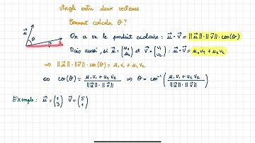2e - GV 7 - Angles entre deux vecteurs