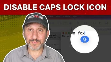 Turning Off the Caps Lock and Other Text Cursor Indicators on Your Mac