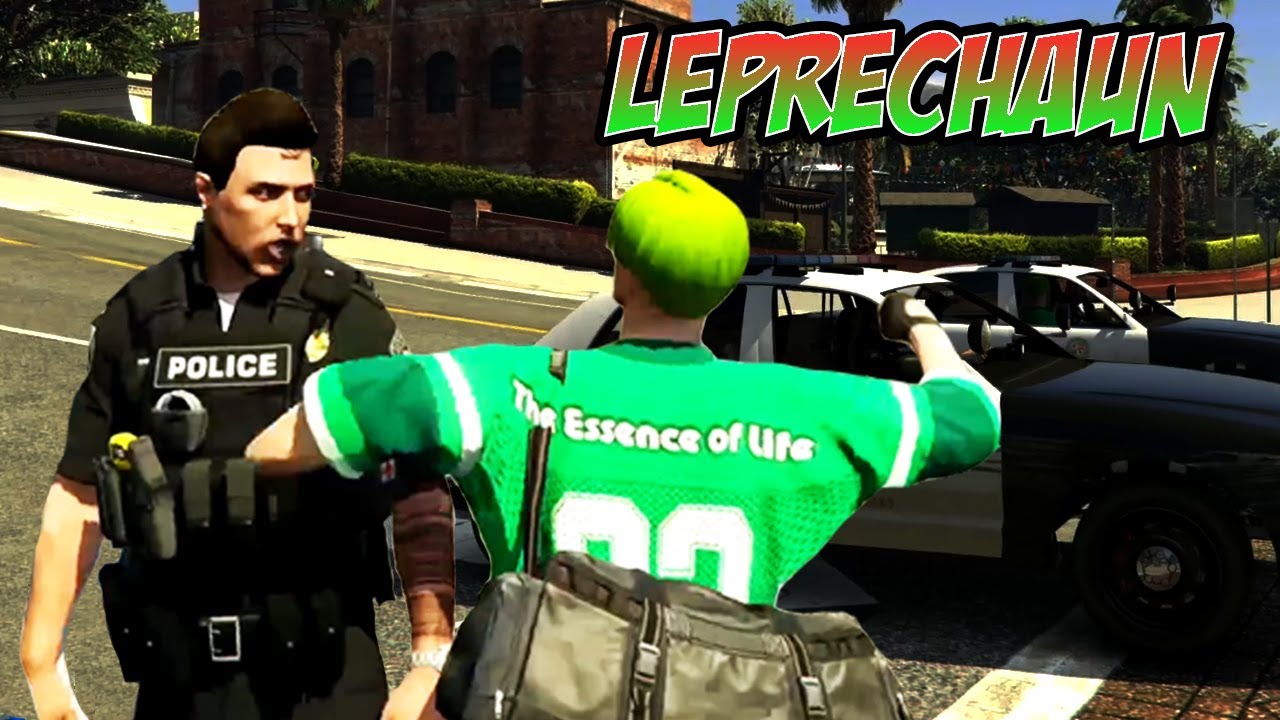 GTA 5 RP - LEPRECHAUN STEALS COP CAR