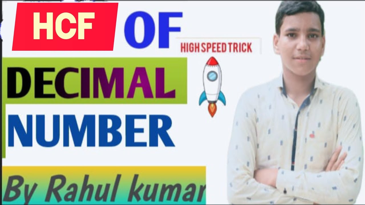 HCF of decimal number decimal number in one shot shortsfeed all