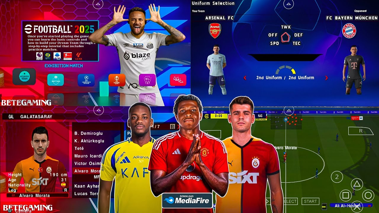 eFootball PES 2025 PPSSPP NEW UPDATE TRANSFER CAMERA PS5 🔥🔥🔥
