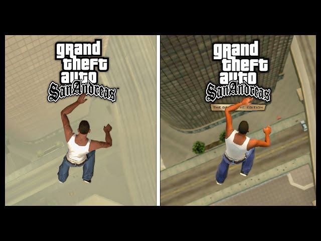 GTA San Andreas: The Definitive Edition vs Original - Physics and Details Comparison class=