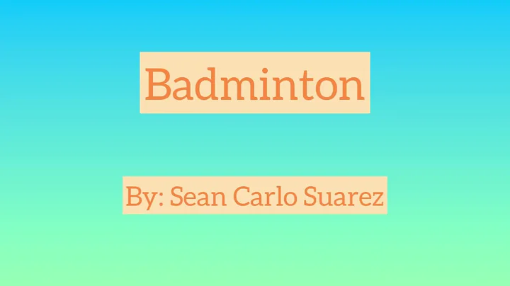 Badminton by Sean Suarez