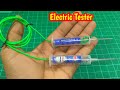 How to make dc electric tester at home  electric tester  tester