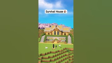 Minecraft Ultimate Survival House 🏡 #shorts