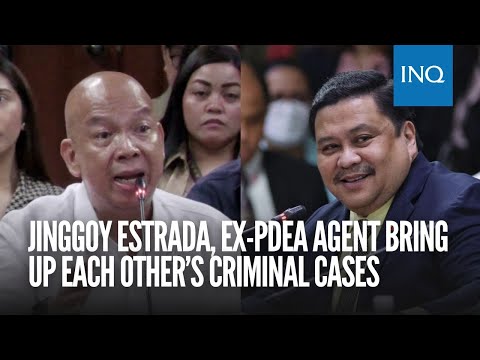 Jinggoy Estrada, Ex-Pdea Agent Bring Up Each Others Criminal Cases