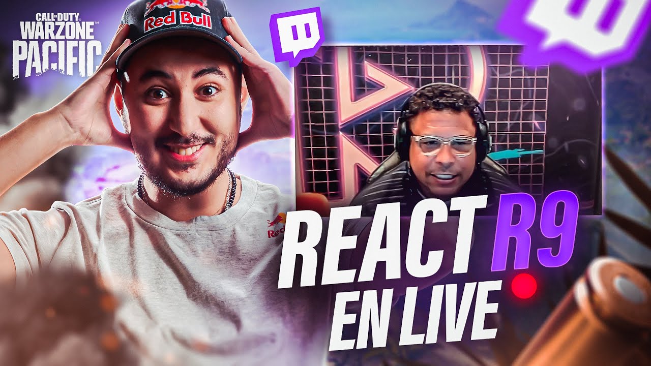 JE RÉACT AU LIVE WARZONE DE R9 ! (c'est un crack)