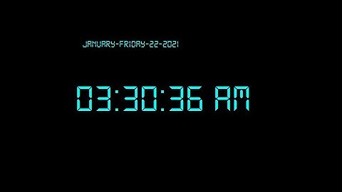 Make digital clock in python using - tkinter - Python Project