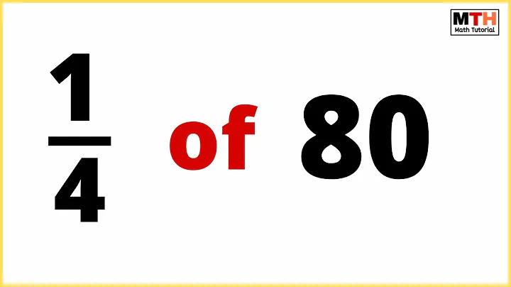 1/4 of 80 is equal to | One-fourth of 80