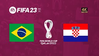 Brasil x Croácia | FIFA 23 Gameplay Copa do Mundo Qatar 2022 | Final [4K 60FPS]