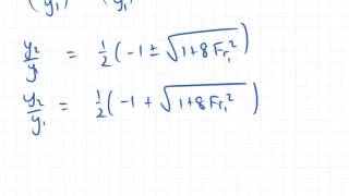 Hydraulic Jump Part 2 | Fluid Mechanics