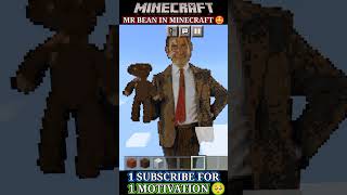 Mr Bean In Minecraft 😌 || Mr Bean Pixel Art #minecraft #pixelart #MOHIT_GAMING #shorts screenshot 3
