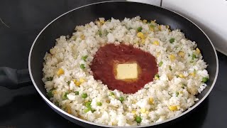 Ketchup Fried Rice | Tomato Sauce Fried Rice